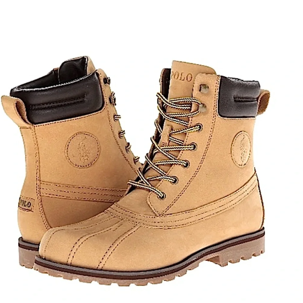 Men’s POLO Ralph Lauren Whitwood leather boots - Picture 1 of 5